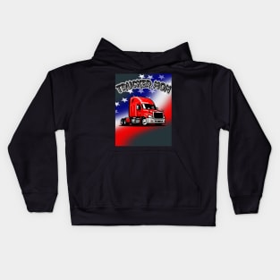 TRUCKER MOM Kids Hoodie